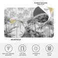thumbnail image 3 of Summer Tropical Leaves Door Mat Indoor Outdoor, Gray Palm Trees Botanical Non Slip Welcome Mat with Rubber Backing, Absorbent Fabric Front Door Mats Entryway Rug for Home Patio Entrance 20"x31.5", 3 of 8