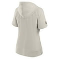 thumbnail image 3 of Women's Fanatics Cream Seattle Kraken Authentic Pro Road Short Sleeve V-Neck Pullover Hoodie, 3 of 3