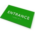 thumbnail image 2 of ADA CENTRAL SIGNS - 6" X4" Entrance Sign - ADA Compliant Tactile Graphics Grade 2 Braille Text | Wall Mount Plastic Signs for Shopping Malls, Offices, Hotels, Schools, Apartments & Restaurants, 2 of 7