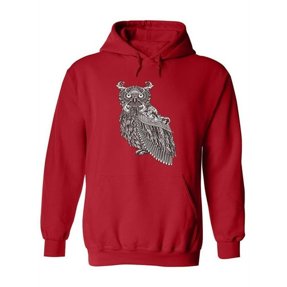 Zentangle Owl Design Hoodie Women -Image by Shutterstock, Female XX-Large
