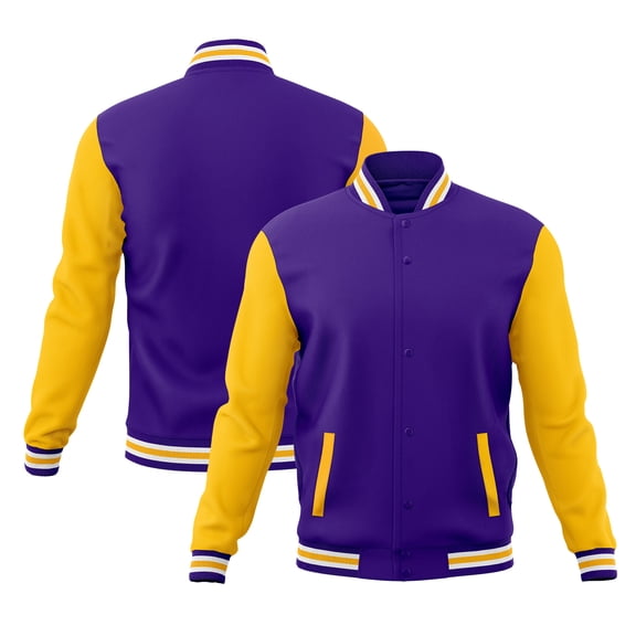 KXK Men's Varsity Jacket Causal Cotton Letterman Baseball Bomber Jacket Lightweight Coat