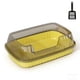 thumbnail image 2 of Caja de arena semicerrada para gatos con tapa de entrada superior, lados altos, control de olores, caja de arena cubierta con filtro de cuchara para control de olores, caja de arena de plástico para g, 2 of 6