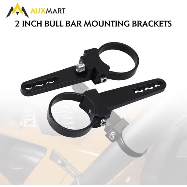 Tube Clamps Mounting Brackets For Led Light Bar Work Lights Fog Lights Off Road Lights Fit 2 Bull Bar 1 Pair Walmart Com Walmart Com