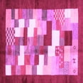 thumbnail image 1 of Ahgly Company Indoor Square Abstract Purple Contemporary Area Rugs, 5' Square, 1 of 4