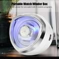 thumbnail image 3 of Boîte d'Enrouleur de Montre Portable Vitrines Rotatives Automatiques Éclairage LED Bleu, 3 of 11