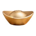 thumbnail image 4 of Lingot de oro de cobre decoración exquisito lingote de oro ornamento ornamento de cornucopia HOMEMAXS 12021817-MX, 4 of 6