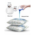 thumbnail image 6 of Outdoor Pillows Waterproof, Blue Spring Floral Throw Pillows with Inserts Included, Hydrangea Eucalyptus Leaves Botanical Indoor Outdoor Decorative Lumbar Pillow for Bed/Couch/Patio 12"x20", 1Pcs, 6 of 8