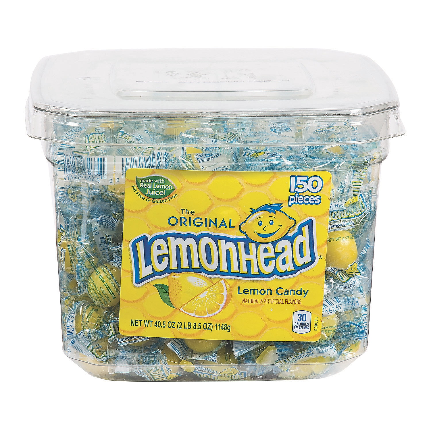 Lemonhead® Hard Candy Tub, Edibles, Party Supplies, 150 Pieces
