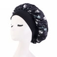 thumbnail image 6 of UDIYO 3 Pcs Silk Satin Bonnet Hair Caps 12inch Diameter Large Sleeping Satin Bonnets with Comfortable Flower Band - High Density Satin Bonnets for Women Braids Curly Night Caps, 6 of 8