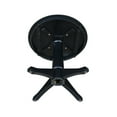 thumbnail image 4 of 30" Round Top Pedestal Dining Table - Black, 4 of 7