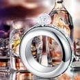 thumbnail image 2 of Femmes Bracelet en Acier Inoxydable Flasque Durableavec Strass pour le Vin T2W4, 2 of 4