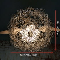 5-light Bird's Nest Silver Ceiling Mounted Ecor Chandelier Fixtures Lamp Pendant Light for Living Room Dining Room