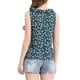 thumbnail image 3 of INSPIRAR CHIC Blusa sin mangas de gasa con volantes y flores S Azul, 3 of 6