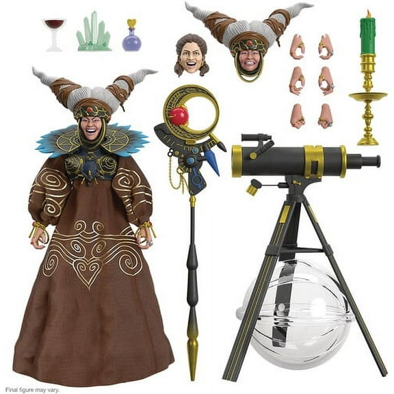 Super7 Mighty Morphin Power Rangers Collectible Rita Repulsa Action Figure, 10.4" x 9.15"