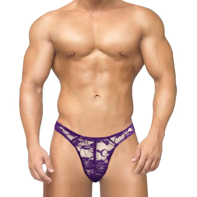 Harpily 2025 Intimates Men's Underwear Fit Translucent Ice Silk Low Waist Buckle G String Pants T Pants