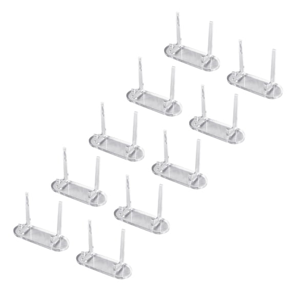 Clear Picture Holders Stands Acrylic Card Display Stand Set of 10 for Sports and Trading Cards Challenge Coin Medals