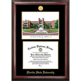 South Florida Bulls Petite Diploma Frame - Mahogany With Gold Trim & School Seal - Preserve Your Degree