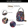 thumbnail image 4 of FORMRS Crossbody Bag for Women Quilted Travel Shoulder Cell Phone Purse with Chain Strap Handbag, Purple Dragon Scales Pattern, 4 of 7