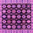 thumbnail image 1 of Ahgly Company Indoor Square Abstract Pink Modern Area Rugs, 5' Square, 1 of 4