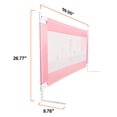 thumbnail image 4 of Mesh Safety Baby Bed Rails, 59 Inches, Pink, 4 of 11