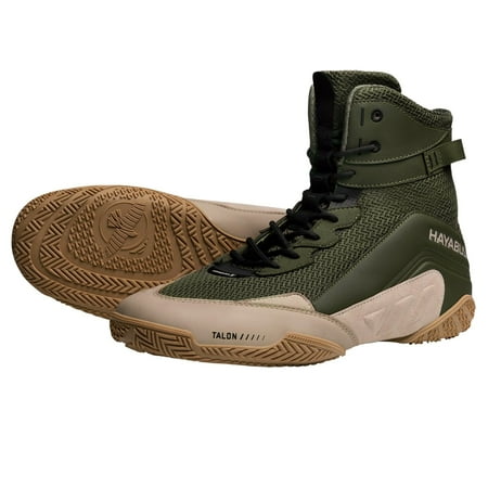 

Hayabusa Talon Boxing Shoes for Men and Women Lace Up Lightweight Mid High Top - Tarmac/Sand 5