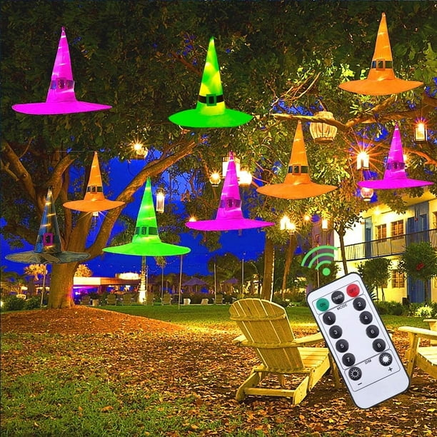 Lighted witch hat decoration online