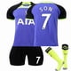 thumbnail image 1 of New Boys Kids Children Football Kit Short Shirt Sock Set Football tottenham hotspur away kit #, 1 of 5