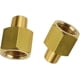 thumbnail image 1 of 1/8 BSPT x 1/4 NPT brass pipe fitting adapter male to female, 1 of 4