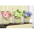 thumbnail image 6 of Admired by Nature  7 in. Faux Hydrangea Tabletop Floral Arrangement in Pot, Aqua, 6 of 6