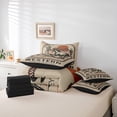 thumbnail image 6 of Homewish Teens Western Farmhouse Horse Twin Bedding Sets 7-Piece,Exotic Style Bedding Comforter Set Microfiber,Retro Vintage Breathable Sheet Sets,Breathable Home Decor,Reversible, 6 of 8