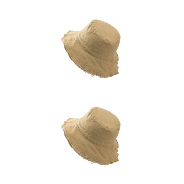 Baohd Bucket Hat Trendy Sun Protection For Outdoor Activities M Easy To Wear khaki 2Set