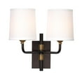 thumbnail image 5 of Jamie Young Co Lawton 2-Light Arm Wall Sconce in Bronze Finish, 5 of 8