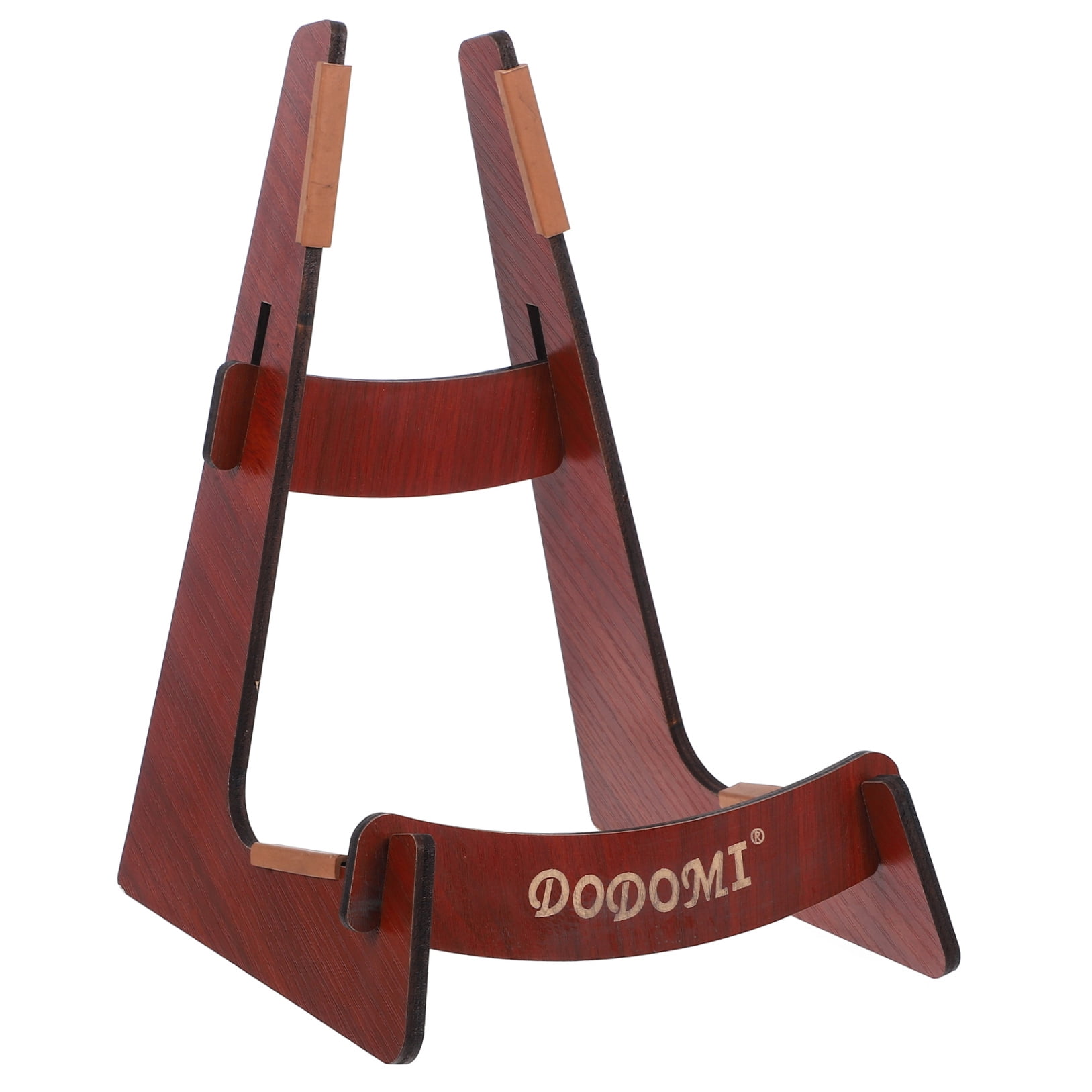 4 Count Guitar Stand Tuner Hanging Portable Display Frame Guitars Brown