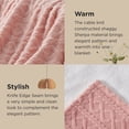 thumbnail image 4 of Manta Bedsure Gentlesoft Sherpa tamaño King color rosa 275x230 cm, 4 of 6