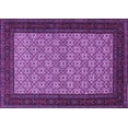 thumbnail image 1 of Ahgly Company Indoor Rectangle Persian Purple Traditional Area Rugs, 4' x 6', 1 of 4
