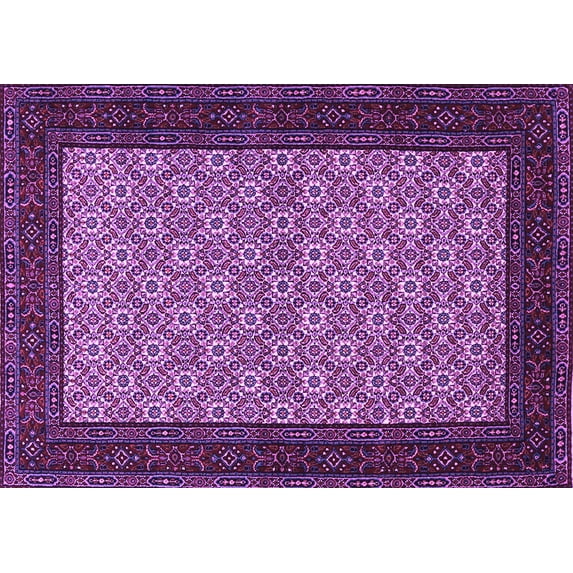 Ahgly Company Indoor Rectangle Persian Purple Traditional Area Rugs, 4' x 6'