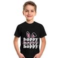 thumbnail image 4 of KAUOD Easter Cute Bunny Prints Tees for Girl Boys Short Sleeve Pullover Tops Teen Kids Toddler Festival Clothes Shirt, 4 of 4