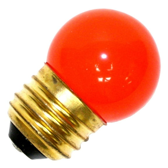 Halco 07026 - S11ORG7.5C Standard Screw Base Colored Scoreboard Sign Light Bulb