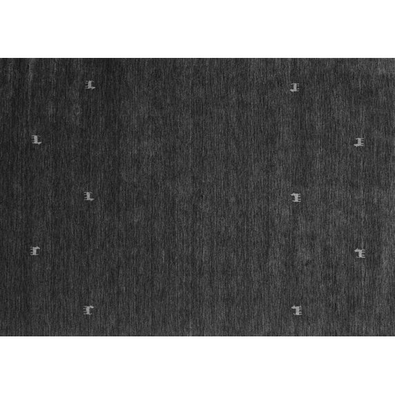 Ahgly Company Indoor Rectangle Abstract Gray Contemporary Area Rugs, 5' x 7'