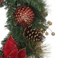 thumbnail image 3 of Holiday Time PL 20 in Plastic Red Poinsettia Wreath Home Decor, 3 of 5