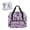 Butterfly Flower Violet, variant on ZIATUBLES Sewing Machine Bag Universal Sewing Storage Bag Versatile Tote Bag Portable Sewing Machine Organizer Bag with Roomy Pockets and Soft Handle, Patchwork Denim Print