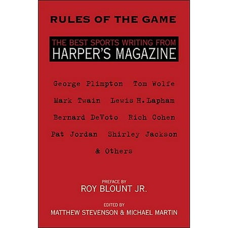 Rules of the Game : The Best Sports Writing from Harper's (Best Drinking Game Rules)