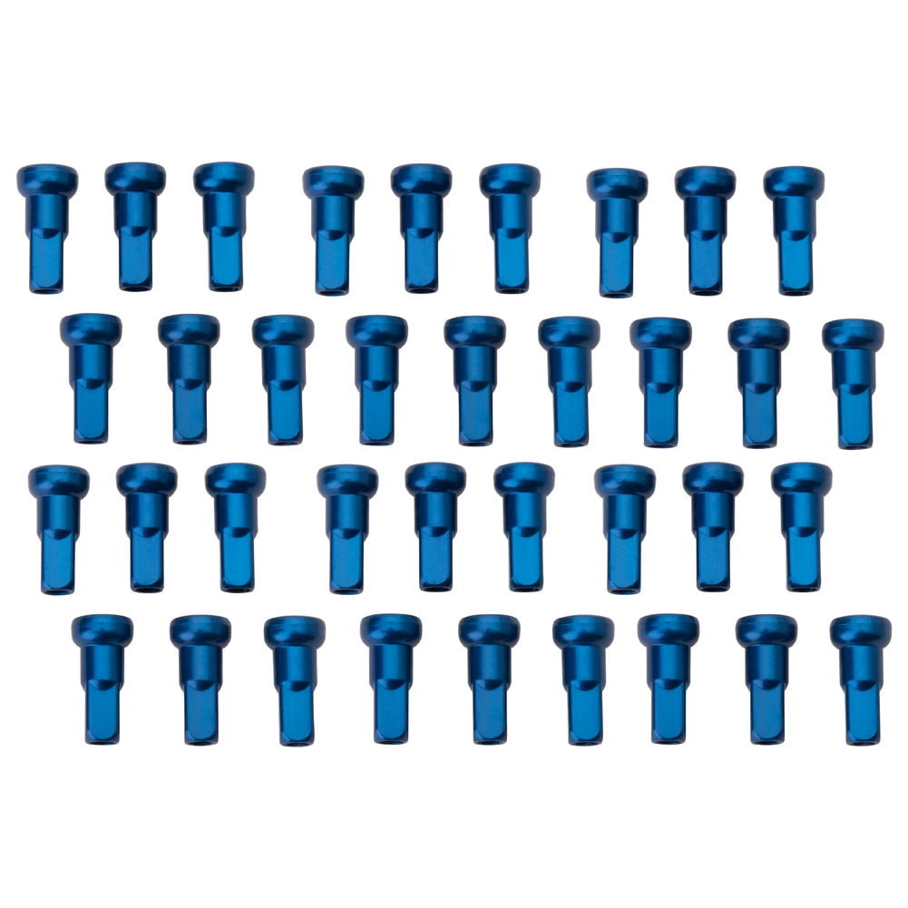 Tusk Impact Wheel Replacement Spoke Nipple Kit Rear Blue For KTM 450 XCFW 2023