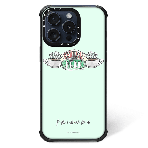 Schockproof Phone Case, Compatible with Magsafe for Apple IPHONE 15 Original and Officially Licensed Friends Pattern Friends 004, Perfectly Fitted to The Shape of The Mobile Phone, TPU Case