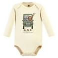 thumbnail image 4 of Hudson Baby Infant Boy Cotton Bodysuit, Pant and Shoe Set, Going On Safari Long Sleeve, 3-6 Months, 4 of 5