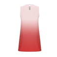 thumbnail image 5 of ClodeEU Women's Summer Pleated Round Neck Cute Swing Sleeveless Dress, Floral Print Tank Loose Sundress with Pocket Watermelon Red,Womens Plus L, 5 of 6