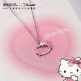 thumbnail image 3 of Sanrioed Y2k HelloKittys Necklace Kawaii Anime Diamond Pendant Kitty Stuff Collarbone Chain Women Christmas Gift Free Shipping, 3 of 10