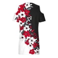 thumbnail image 6 of Mifsaly Cold Shoulder Mini Dresses for Women Short Sleeve V Neck Summer Graphic Print Shift Dress Casual Breathable Flowy Sundress 2026 M, 6 of 6
