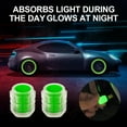thumbnail image 4 of CHUSYYRAY LED Wheel Tire Air Valve Stem Caps Green Light Universal for Motorcycle Car Bicycle 8 Pcs 16.2mm x 7.55mm, 4 of 13