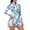 Blue Snowman Print, variant on Sunset Palm Print Women's Long Sleeve Golf Dress Quarter Zip Tennis Outfit with Built-in Shorts & Pockets Quick Dry Stretch Athletic Wear for Pickleball Hiking, M
